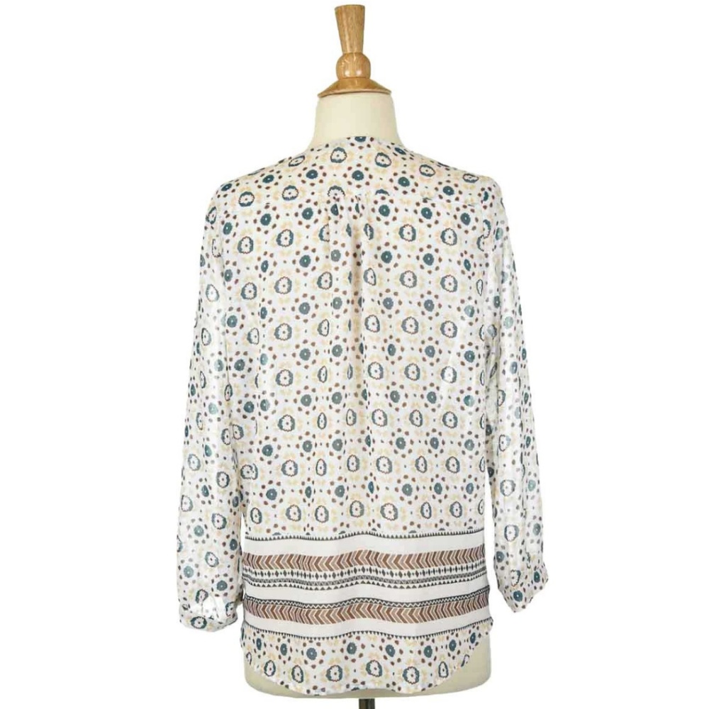 Fun2fun White Patterned Blouse - image 4